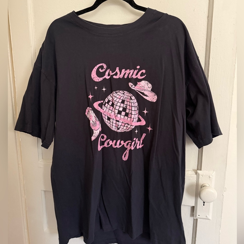 Cosmic Cowgirl Oversized Graphic Tee